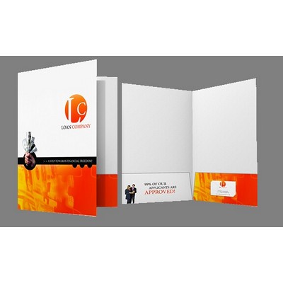 UP TO FULL COLOR INCLUDED Presentation Folder w/ UV Gloss (9"x12")