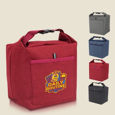 Everyday Heathered Roll-Top Insulated Lunch Bag