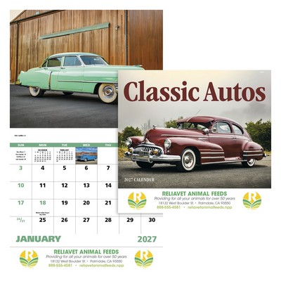 Good Value™ Classic Autos - Stapled Calendar