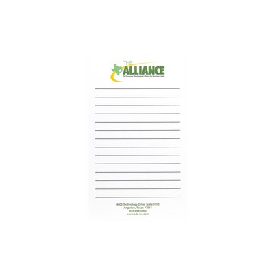 4" x 7" Memo Notepad 25 Sheets Custom Printed
