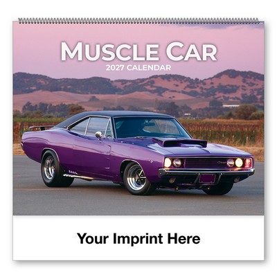 Muscle Car Spiral Bound Calendar